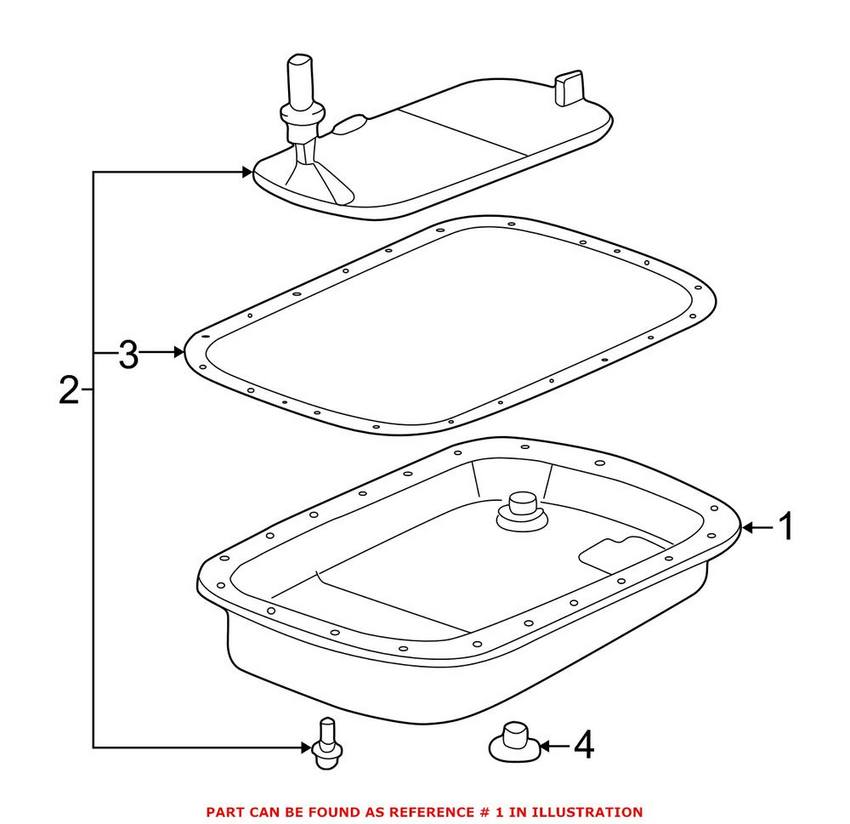 BMW Auto Trans Oil Pan 24117507556